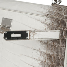Load image into Gallery viewer, Limited Edition Kelly 32 Bag Himalaya Crocodile with Palladium Hardware