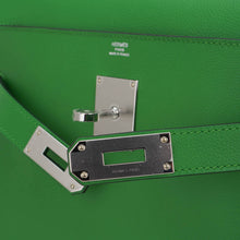 Load image into Gallery viewer, Kelly Messenger 25 Bag Vert Yucca Evercolor Leather with Palladium Hardware