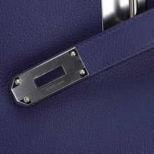 Load image into Gallery viewer, Kelly 50 Voyage Blue De Malte Bag Palladium Hardware Novillo Leather Limited Edition