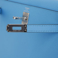 Load image into Gallery viewer, Kelly Sellier 25 Bag Blue Celeste Palladium Epsom Leather