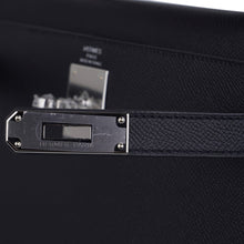 Load image into Gallery viewer, Kelly 28 Sellier Bag Black Epsom Leather with Palladium Hardware
