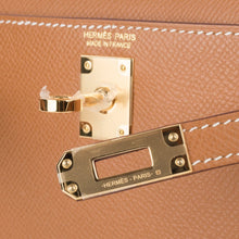 Load image into Gallery viewer, Mini Kelly 20 Bag Sellier Gold Epsom Leather with Gold Hardware