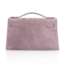 Load image into Gallery viewer, Kelly Pochette Lilac Doblis Suede Palladium