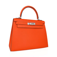 Load image into Gallery viewer, Kelly 28 Sellier Bag Feu Epsom Leather Palladium Hardware