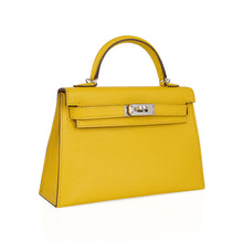 Load image into Gallery viewer, Verso Mini Kelly 20 Bag Sellier Jaune de Naples &amp; Gold Chevre Leather with Palladium Hardware