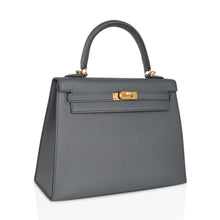 Load image into Gallery viewer, Kelly Sellier 25 Bag Vert Amande Gold Hardware Epsom Leather