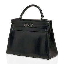 Load image into Gallery viewer, Kelly 32 So Black Bag Box Leather Limited Edition