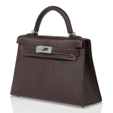 Load image into Gallery viewer, Kelly 20 Bi-Color Mini Sellier Bag Havane / Etrusque Chevre Palladium