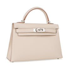 Load image into Gallery viewer, Kelly 20 Mini Sellier Bag Craie Epsom Leather Palladium Hardware New w/Box